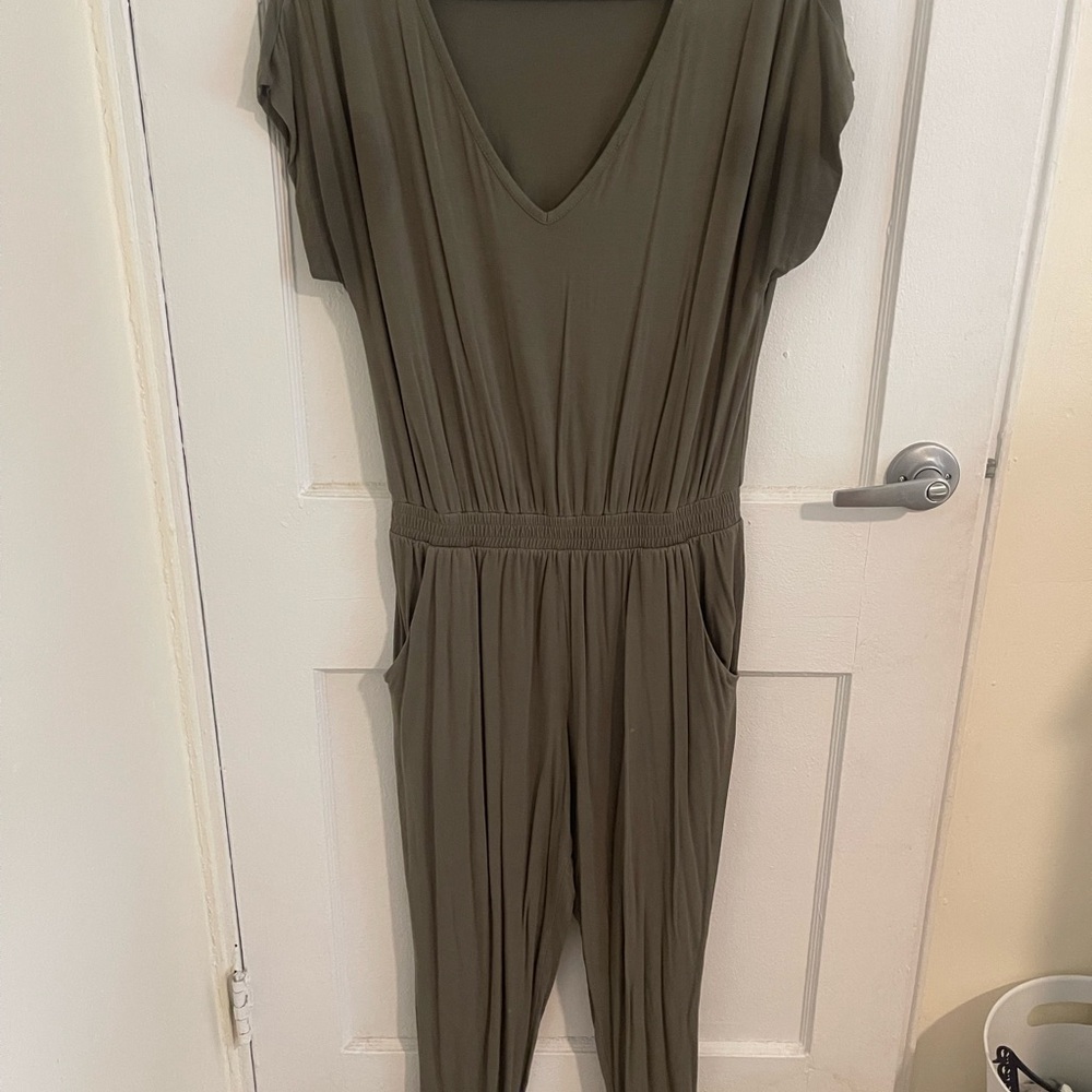 Olive Green Women's Jumpsuit
